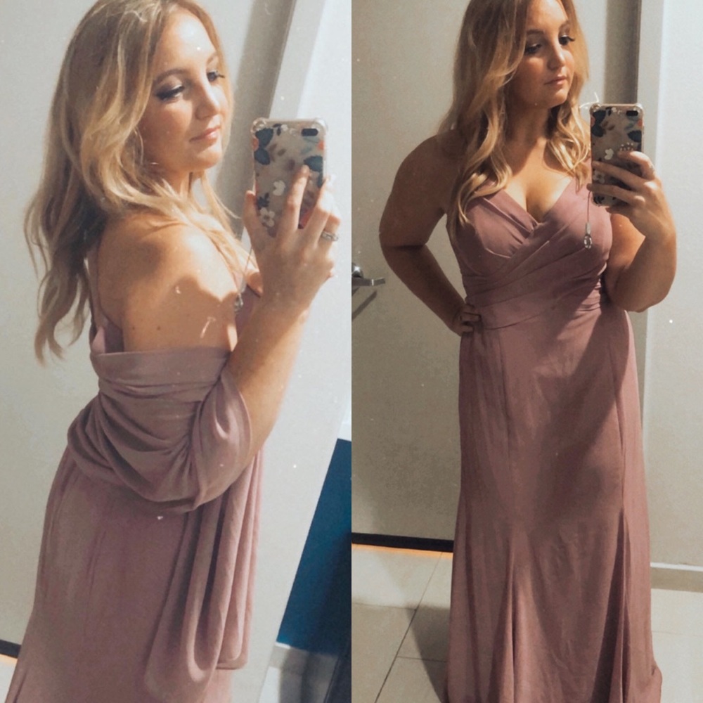 Azazie Vintage Mauve Bridesmaid Dress